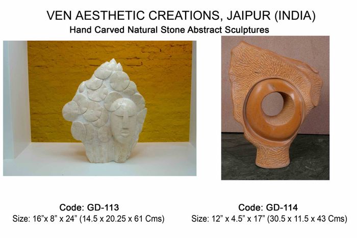 Natural Stone Abstract Sculptures for Indoors & Outdoors